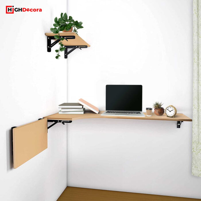 8 Foldable Shelf Bracket Black - 3