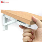 8 Foldable Shelf Bracket White - 4