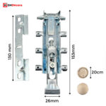 Concealed Cabinet Hanger Spider Bracket - Measurement