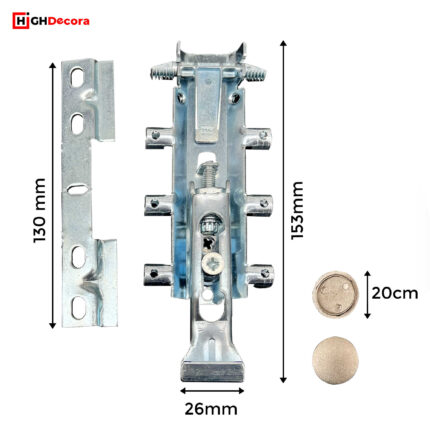 Concealed Cabinet Hanger Spider Bracket - Measurement