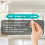 Self-Adhesive Cashmere Screw Cover Caps - Instruction