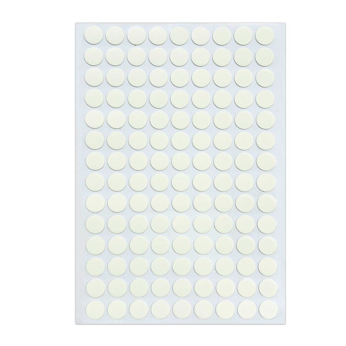 Self-Adhesive Platinum White Screw Cover Caps - Main