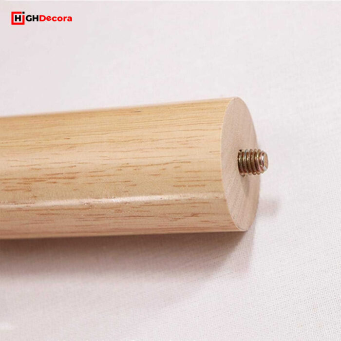 Solid Wood Tapered 300 mm Furniture Legs with Bolt - Close Up