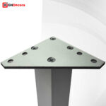 150 mm Adjustable Stainless Steel Square Cabinet Leg - Close Up 1