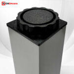 150 mm Adjustable Stainless Steel Square Cabinet Leg - Close Up 2