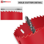 60mm Circular Multi Material Hole Saw Drill Bit - Close Up