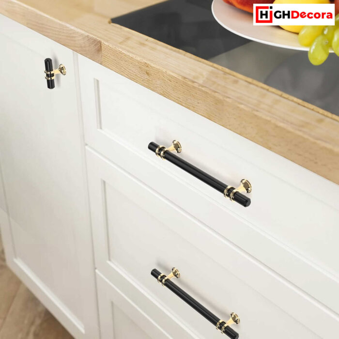 Highdecora Dual T Shape Cabinet Pull Handles - Render