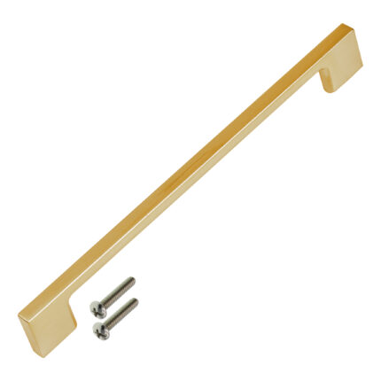 Highdecora Gold Modern D Shape Wardrobe Pull Handles - Main