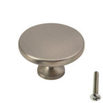 Highdecora Titanium Classic Flat Round Cabinet Knob - Main